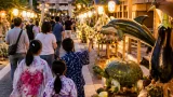 野菜で彩る夏の宵 田辺・名喜里で「ぎおんさんの夜見世」