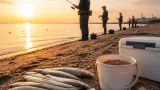 四日市・長太ノ浦で良型キス接岸を確認 夏の投げ釣り本格化