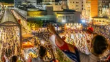 高知市中心で夜のよさこい開催 城夜間開館やおトクーポンでまちに賑わい