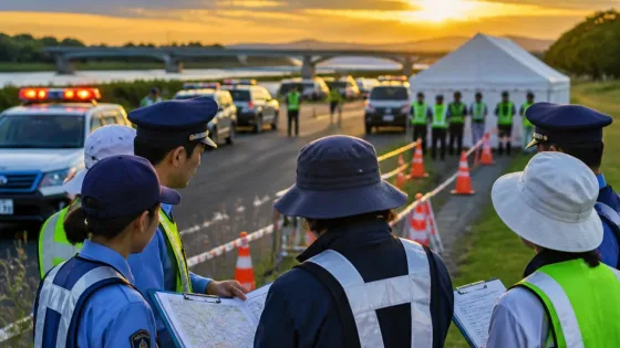 秋田・大曲の花火へ県警本部長が会場視察、雑踏対策を確認