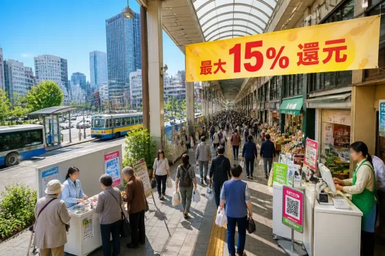 市と県の連携で最大15％還元、千葉市のキャッシュレス還元開始へ