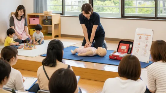 藤沢で子育て保護者向け「保育付き救命講習」 参加しやすさ重視で普及狙う