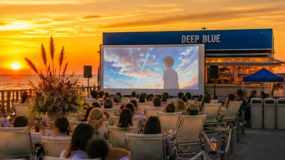 藤沢・片瀬東浜でアニメ映画「ペリリュー」無料上映 海辺での夏の文化企画