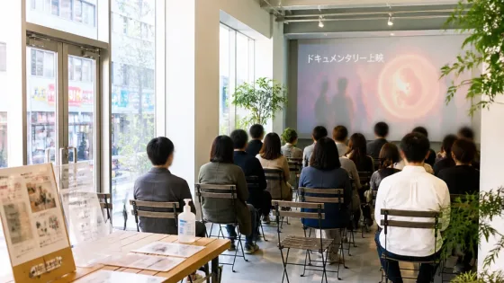 藤沢駅前で映画「うまれる」上映 命を考える地域の集いに