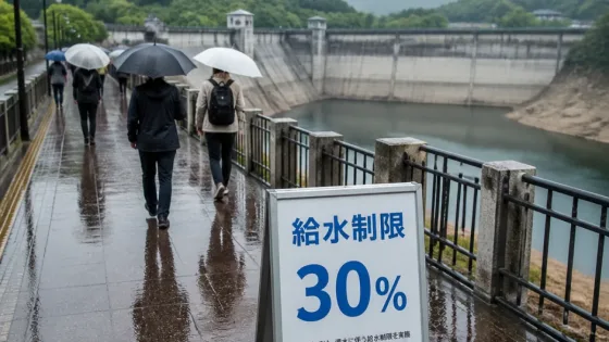 福岡で梅雨明け後にまとまった雨 水不足への一時的な安堵と今後の警戒