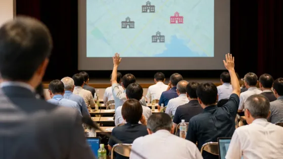 福山で県立高校再編説明会 東高の計画見直し求める声相次ぐ