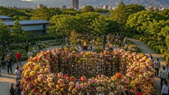 ぐんまフラワーパークプラス1周年記念行事、前橋産の花で地域色強める