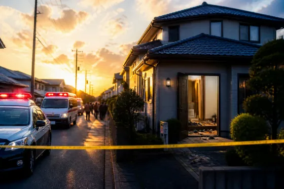 伊勢崎市で幼い兄妹死亡 父親が逮捕