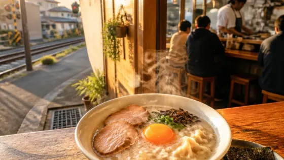 北九州・穴生の新たな一杯 「クモノウエ」が見せる豚骨の洗練