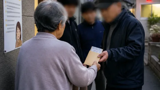 神戸・長田で銀行員装う男らが封筒入りカードを持ち去る被害