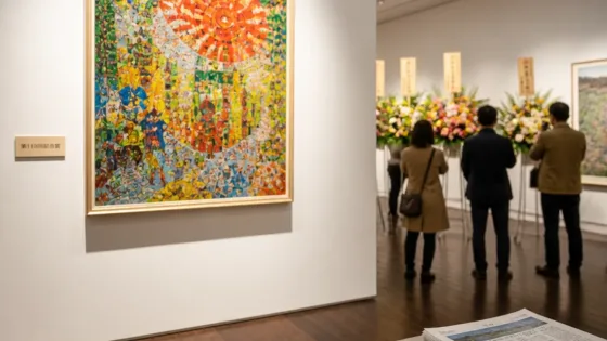 郡山出身・佐藤艸石さんが二科展で記念賞に輝く