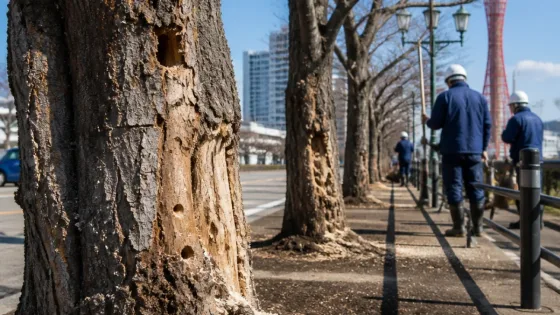 桜を枯らすクビアカ被害が兵庫で拡大