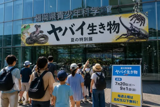 久留米・青少年科学館で夏の特別展「ヤバイ生き物」の開催決定