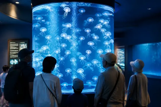 大洗水族館で淡水クラゲを初展示 来場者が驚きと関心
