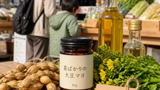 卵不使用の県産大豆マヨが東近江で人気