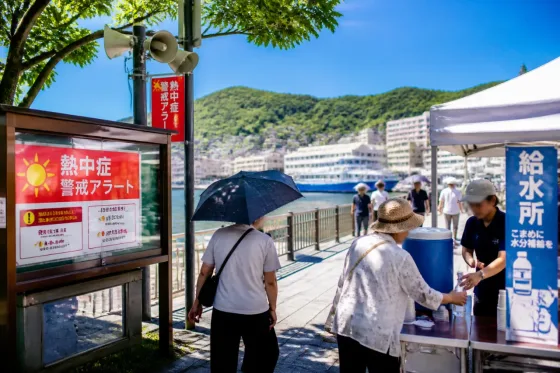長崎で初の熱中症警戒アラート発表 暑さ対策を徹底を呼び掛け