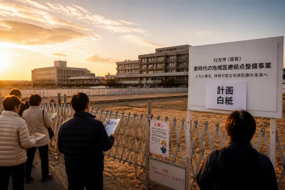 市庁舎移転を定めた条例、白紙化で運用先行き不透明に