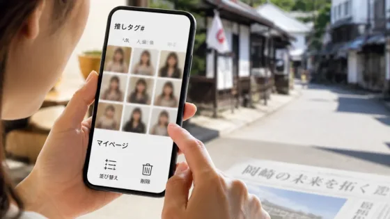 岡崎紗絵の関連画像、サイトの“推しタグ#”で閲覧・管理が可能に