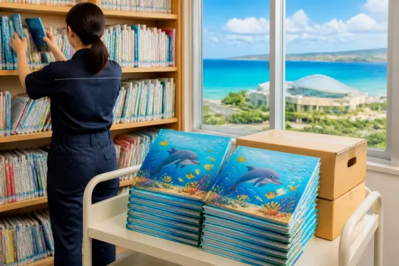沖縄美ら海水族館、絵本寄贈で次世代の海洋教育を強化