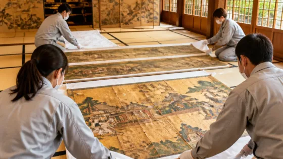 大津・聖衆来迎寺で国宝「六道絵」などが一日公開
