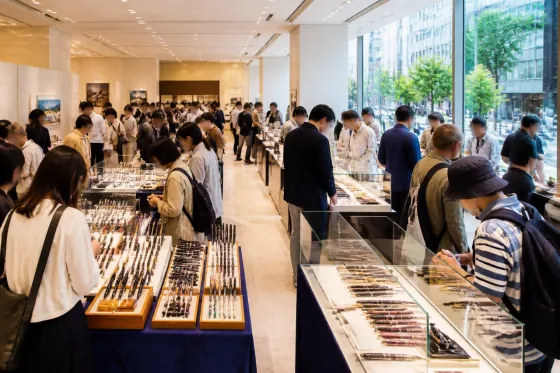 札幌・大丸藤井で文房具展示会に来場者 街のにぎわいに一役