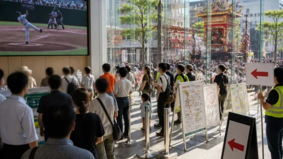 高崎市役所で健大高崎の決勝を大画面中継 市内行事と重なり混雑注意