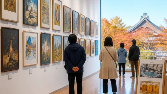 角館・あきた芸術村で中島淳一の25点展、秋観光の立ち寄りに