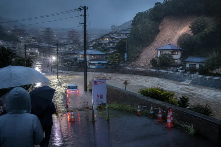 大雨警戒、土砂災害に厳重警戒 24時間で150ミリ予想