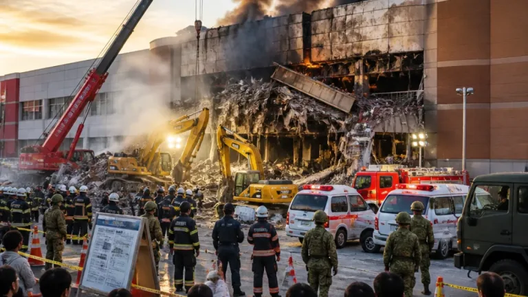 イオンモール爆発で女性5人死亡 県内の犠牲14人に
