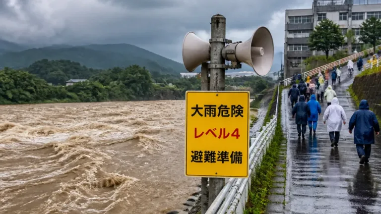 阿賀野市に「レベル4大雨危険警報」発表、周辺市も警戒継続