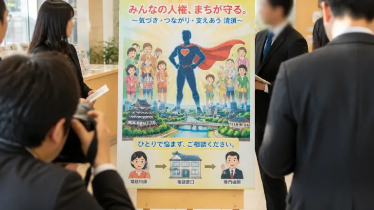 弁護士会が『孫悟空』起用の人権ポスター発表 地域ゆかりの作品で啓発目指す