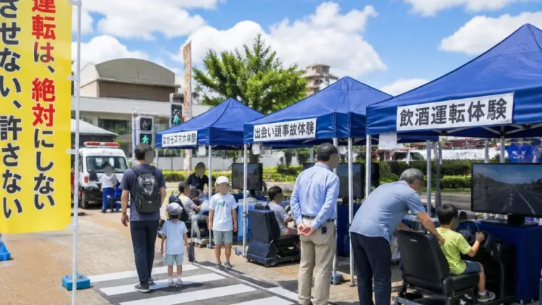 夏の交通安全県民運動が始動 清須で疑似体験イベント