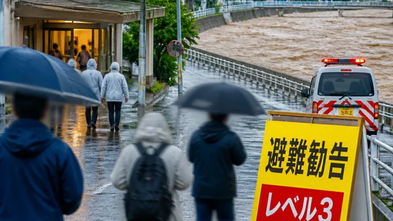 会津若松に大雨警報（レベル3）発表 避難行動を確認