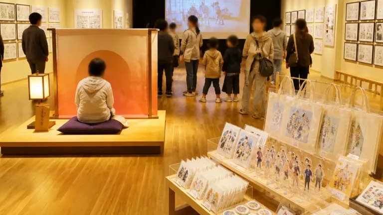 西宮で開幕する『あかね噺』展、高座体験など巡回の見どころ