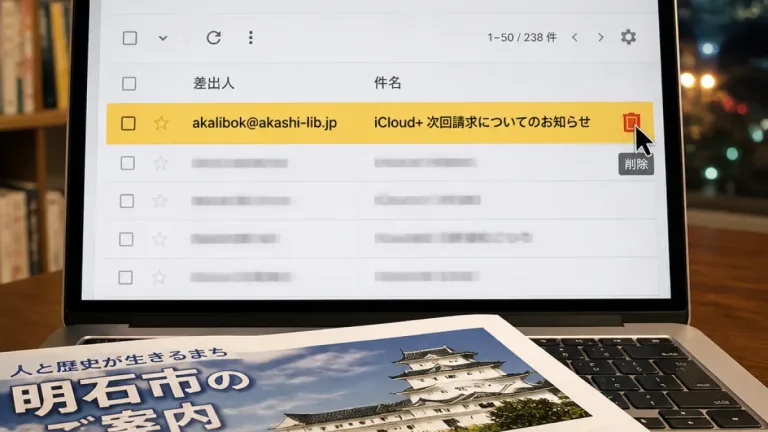 明石で「あかし市民図書館」を名乗る迷惑メール、受信時は即削除を