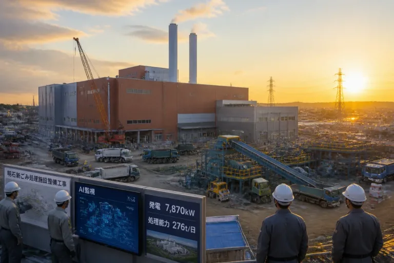 明石市の新ごみ処理施設、川崎重工が整備・運営を受注