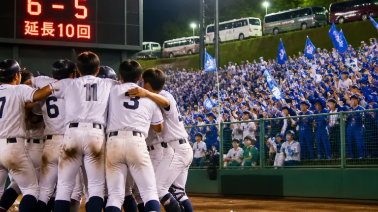 明石商、決勝進出 兵庫大会で延長制して甲子園へ一歩前進