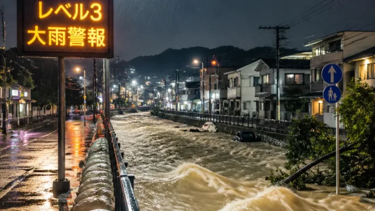 あきる野市にレベル3大雨警報 住民に警戒を呼び掛け