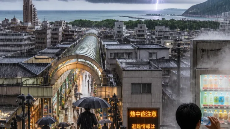 秋雨前線の南下で県内天候一段と不安定に 急な強雨と熱中症に注意