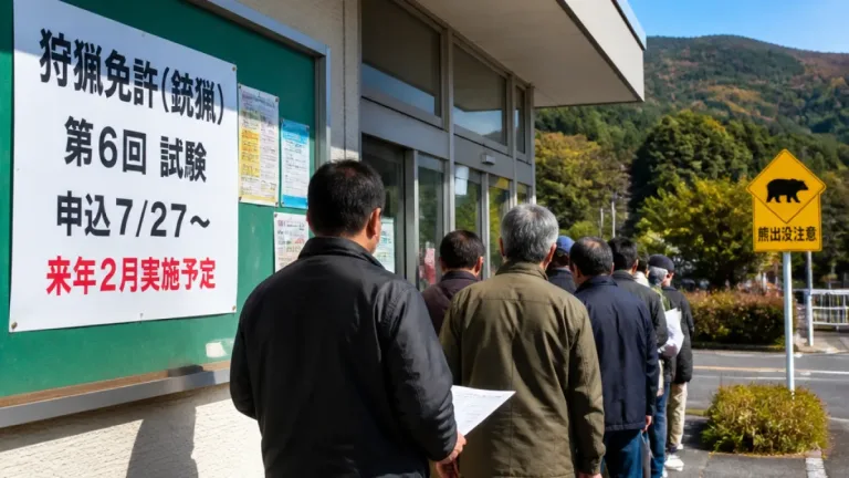 クマ出没受け狩猟免許試験を追加 秋田県、来年２月実施へ