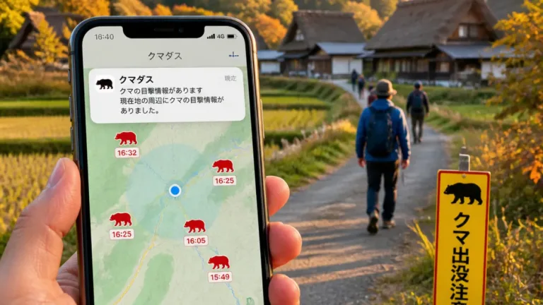 秋田県が公開した「クマダスアプリ」 地域の暮らしに直結する新たな目撃情報配信