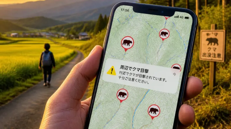 秋田県が「クマダスアプリ」公開 目撃情報の即時通知で防災強化