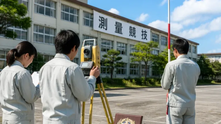 秋田の高校生ものづくり測量部門で大曲工が県代表に