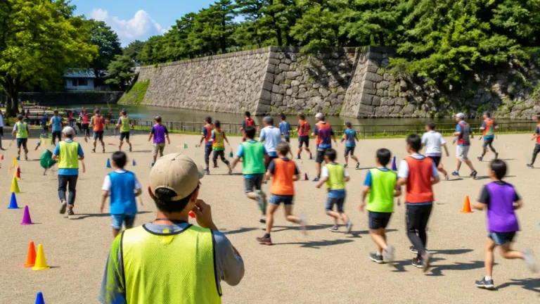 秋田・千秋公園で「スポーツ鬼ごっこ」体験会 世代越え交流の輪広がる