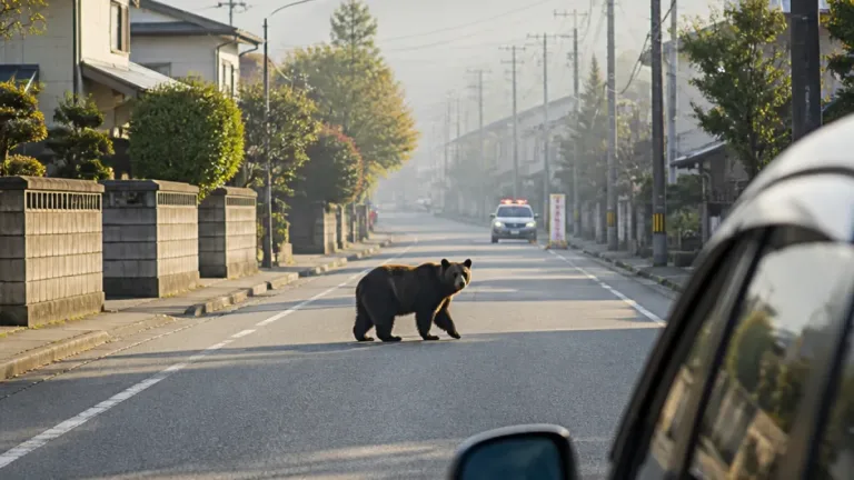 秋田市寺内でクマ出没 住宅近くに接近、警察が注意呼びかけ
