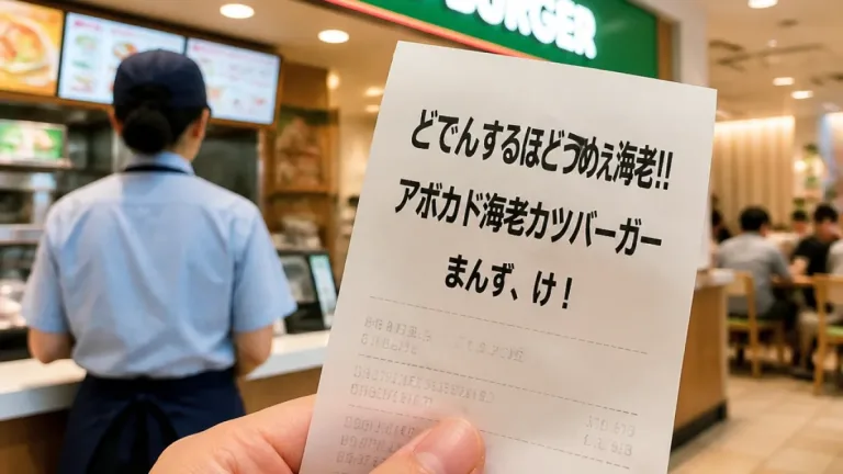 秋田弁レシートが話題、モス秋田店の工夫