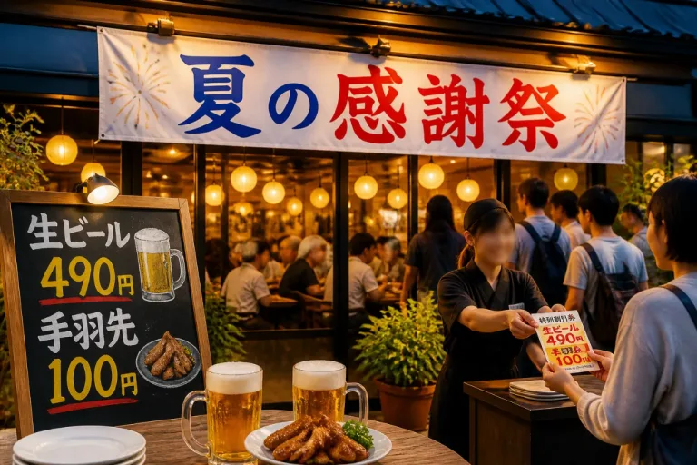 尼崎のサガミが期間限定「夏の感謝祭」 人気メニューを割引