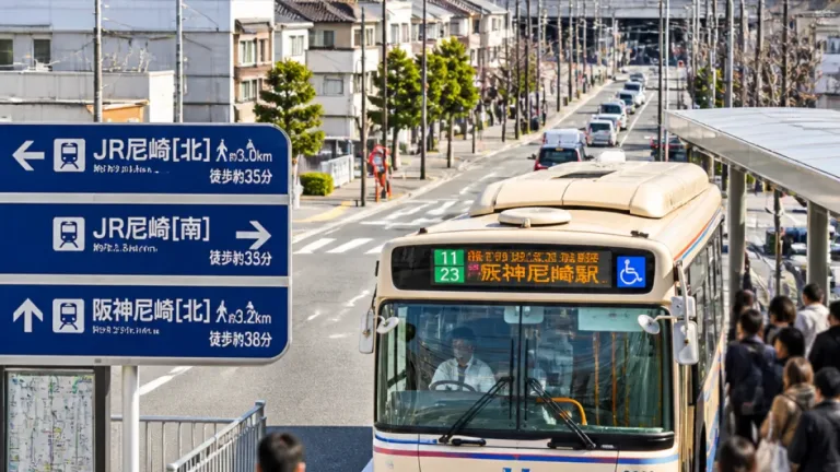 尼崎で意外と遠い「二つの尼崎駅」 バス利用が実務的な移動手段に