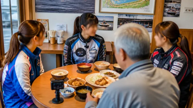 尼崎で話題に 元レーサー魚谷氏が若手女子と語る勝負の流儀