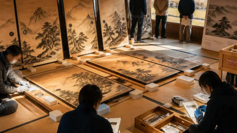 青森・中泊のふすま絵、発見の経緯と展覧会出品の意義